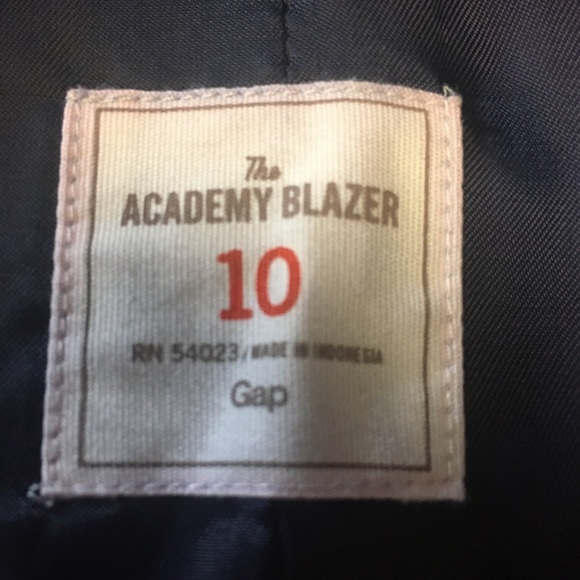 GAP Navy Blue ACADEMY Blazer Jacket 10 - Picture 4 of 7